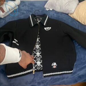 Black Dickies Jacket with Chain Detail